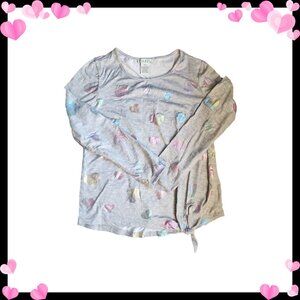 ♠️10/$10♠️ Rainbow Foil Heart Long Sleeve Tee